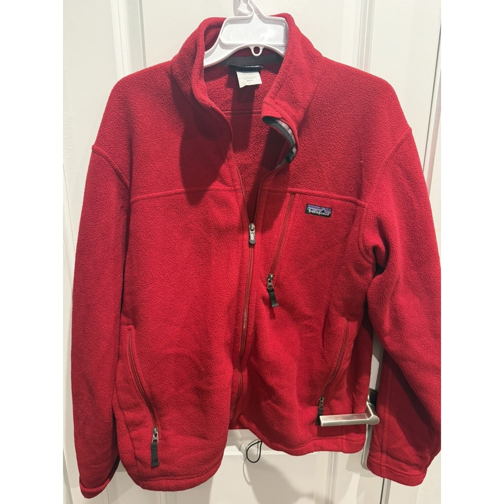 Patagonia Synchilla fleece jacket Size: L Red Men